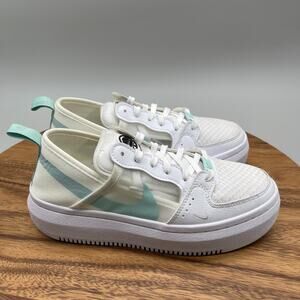 Nike Court Vision Alta Shoes Womens Size 7 White Platform Comfort Running